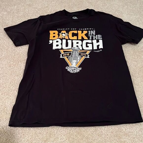 NHL PITTSBURGH PENGUINS SIZE LARGE 14/16 SHIRT - Picture 1 of 9